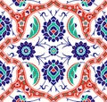 Floral Iznik Ottoman Seamless Pattern